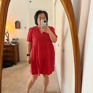 Marine Layer Tiered Gauze Dress